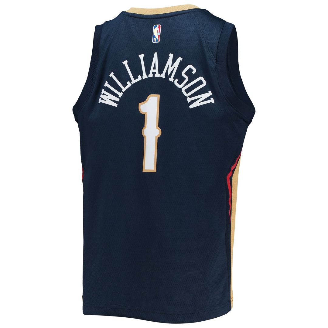 Zion Williamson | New Orleans Pelicans | Youth 2021/22 Diamond Swingman Jersey - Icon Edition - Navy