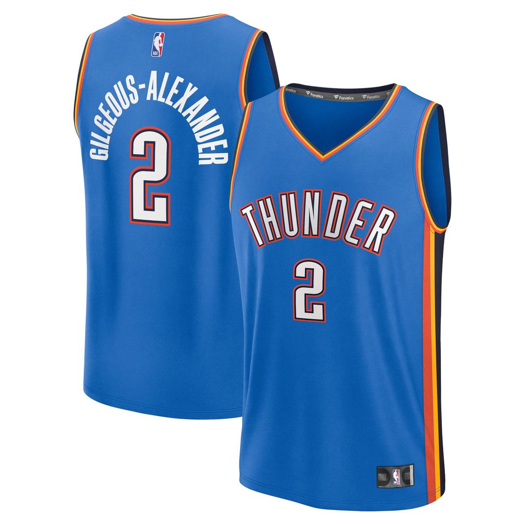 Shai Gilgeous-Alexander | Oklahoma City Thunder | Youth Fast Break Replica Player Jersey - Icon Edition - Blue
