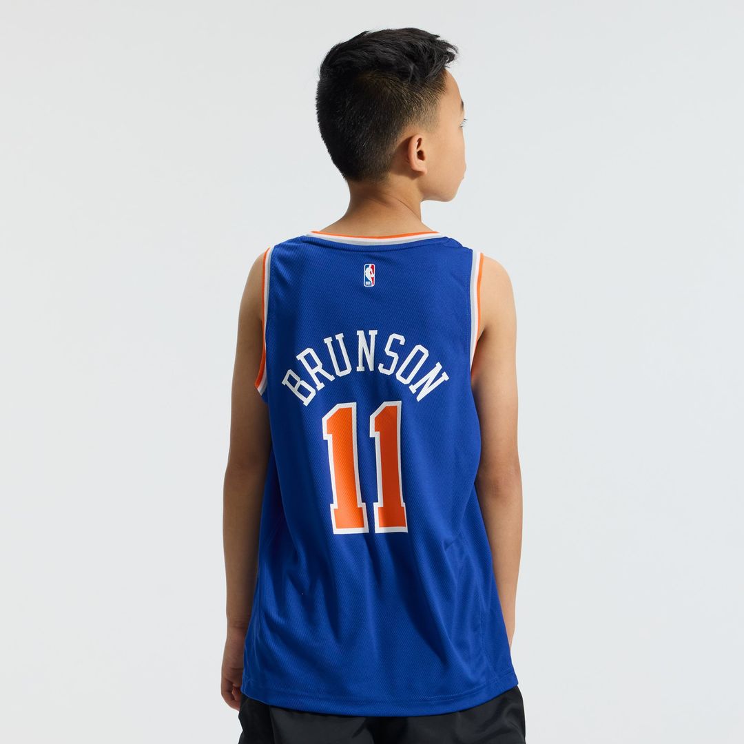 Jalen Brunson | New York Knicks | Youth Fast Break Replica Player Jersey - Icon Edition - Blue