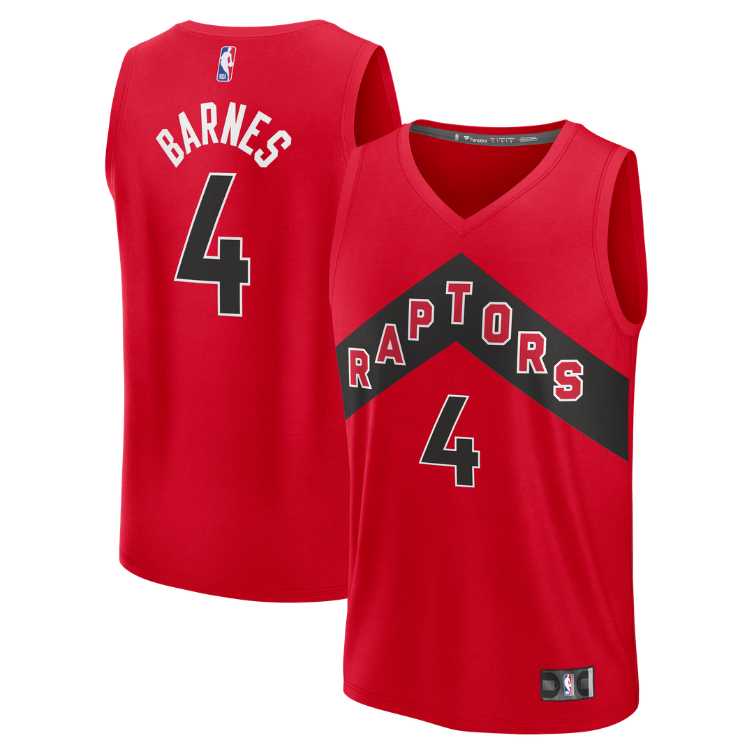 Scottie Barnes | Toronto Raptors | Fast Break Replica Jersey - Icon Edition - Red