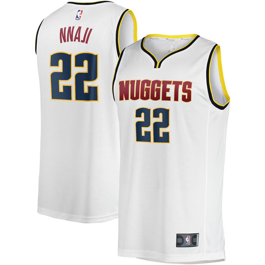 Zeke Nnaji | Denver Nuggets | Fast Break Player Jersey - Association Edition - White