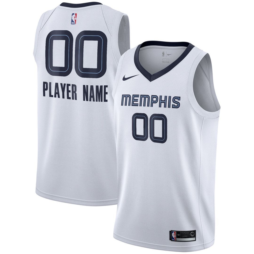 Memphis Grizzlies | 2020/21 Swingman Custom Jersey - Association Edition - White