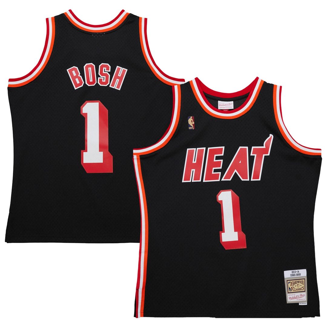 Chris Bosh | Miami Heat | 2013/14 Hardwood Classics Swingman Jersey - Black
