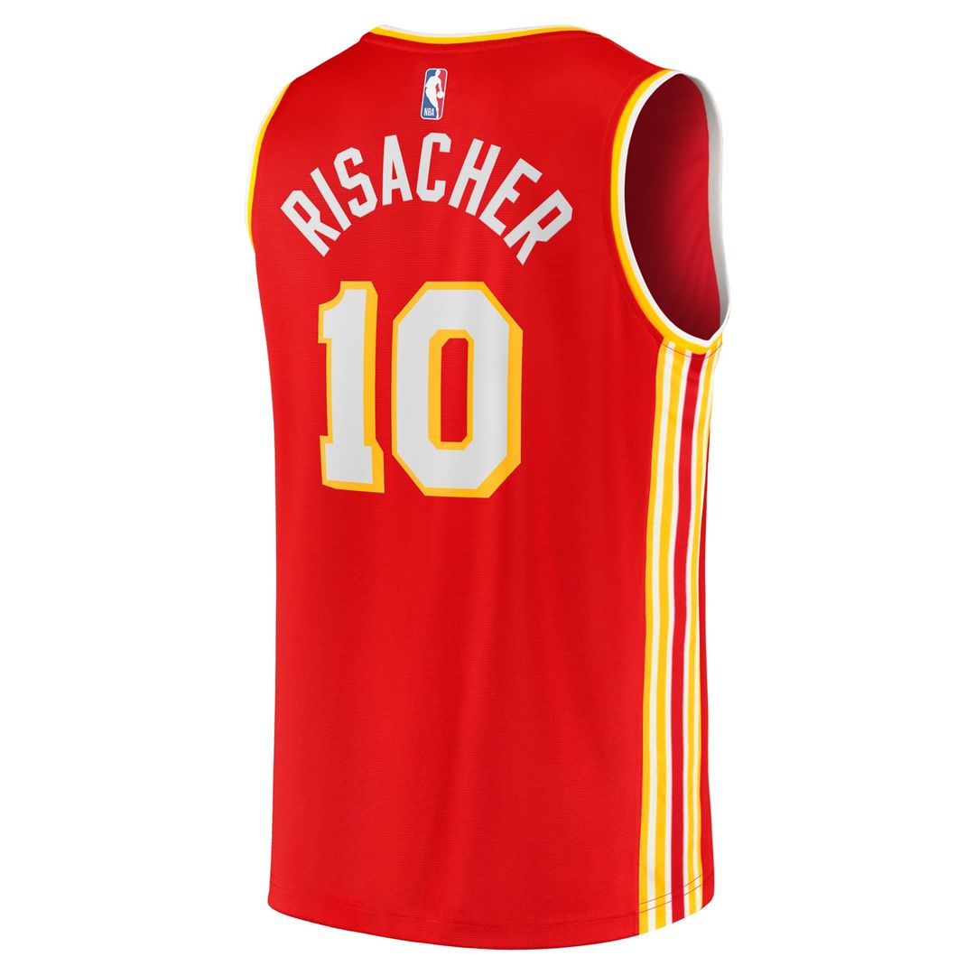 Zaccharie Risacher | Atlanta Hawks | 2024 NBA Draft Fast Break Player Jersey - Icon Edition - Red