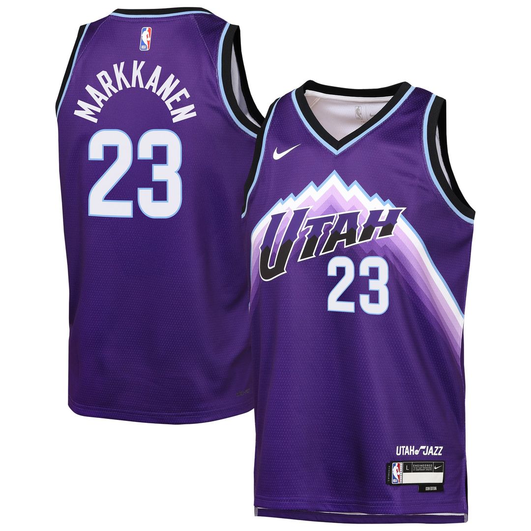 Lauri Markkanen | Utah Jazz | Youth Icon Edition Swingman Jersey - Purple