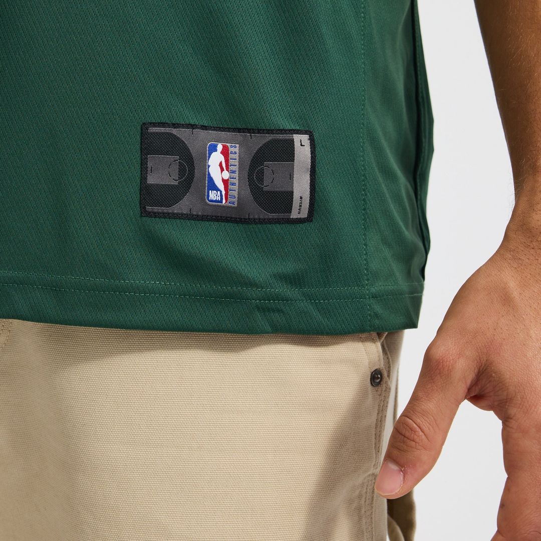 Giannis Antetokounmpo | Milwaukee Bucks | Fast Break Replica Player Jersey - Icon Edition - Hunter Green