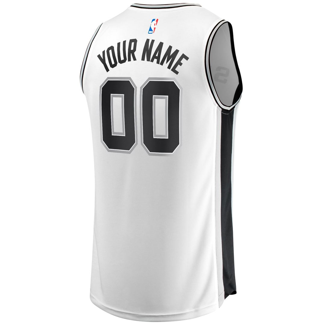 San Antonio Spurs | Youth Fast Break Replica Custom Jersey - Association Edition - White