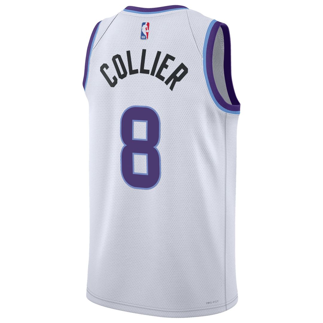 Isaiah Collier | Utah Jazz | Unisex Swingman Jersey - Association Edition - White