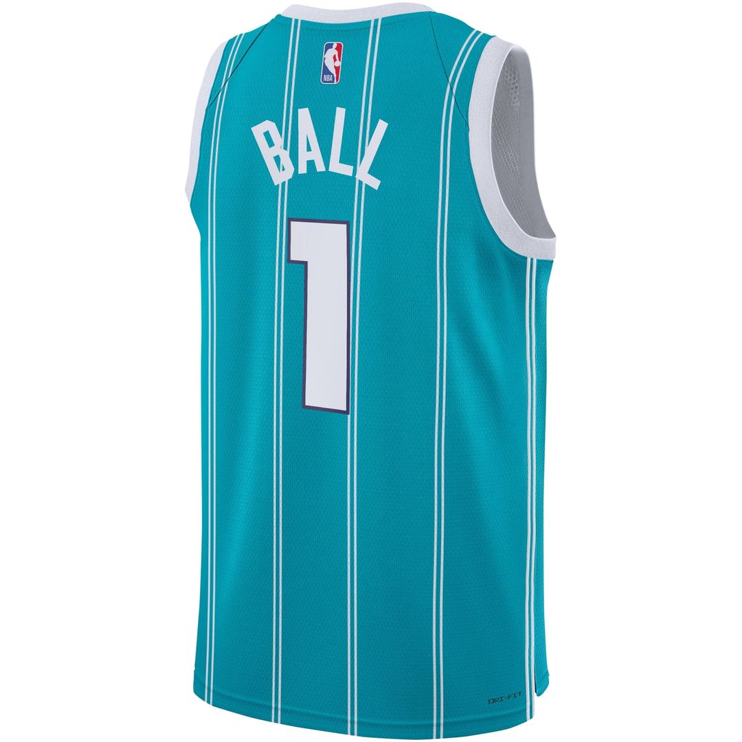 LaMelo Ball | Charlotte Hornets | Youth Swingman Jersey - Icon Edition - Teal