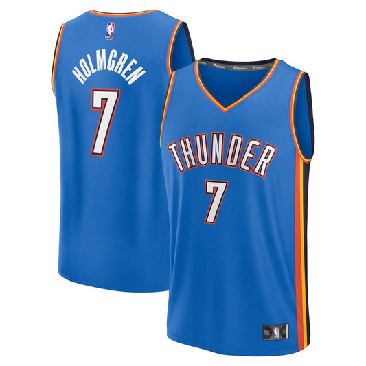 Chet Holmgren | Oklahoma City Thunder | Fast Break Replica Player Jersey - Icon Edition - Blue