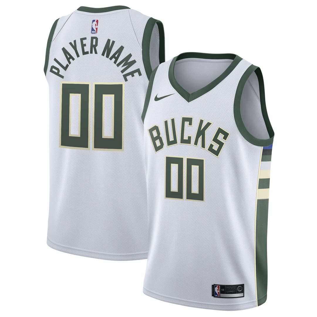 Milwaukee Bucks | 2020/21 Swingman Custom Jersey - Association Edition - White