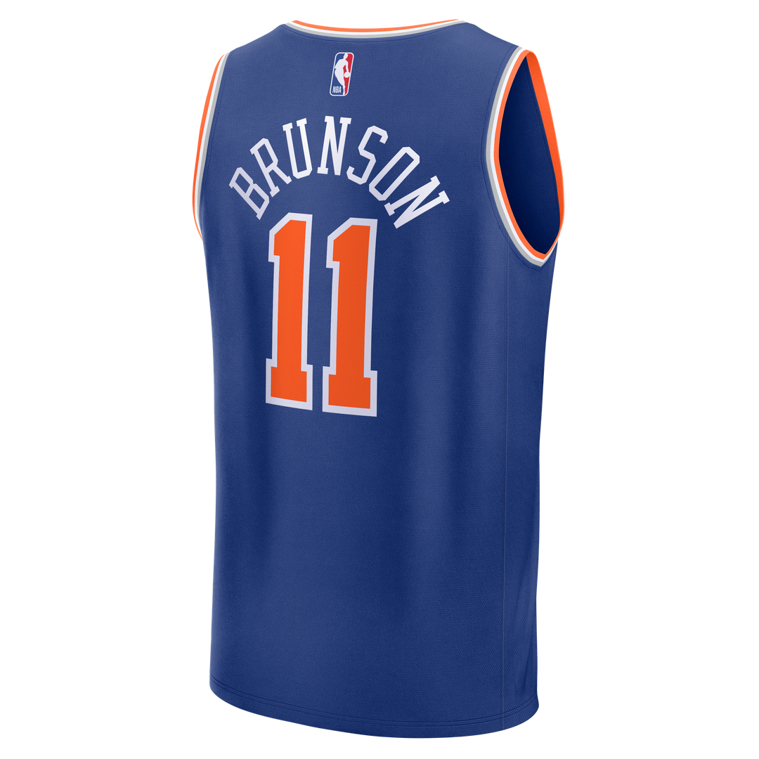 Jalen Brunson | New York Knicks | Youth Fast Break Replica Player Jersey - Icon Edition - Blue