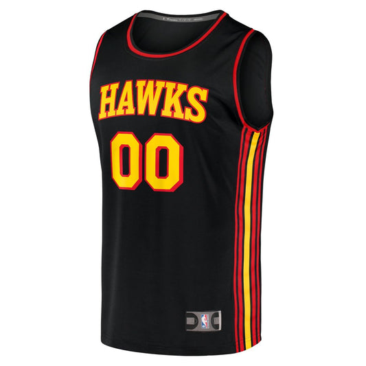 Atlanta Hawks | Fast Break Replica Custom Jersey Black - Statement Edition
