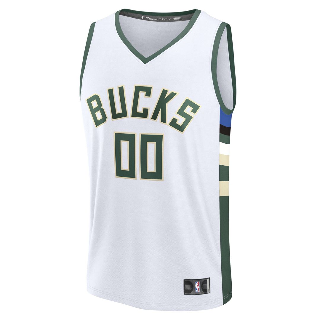 Milwaukee Bucks | Youth Fast Break Custom Replica Jersey - Black - Statement Edition