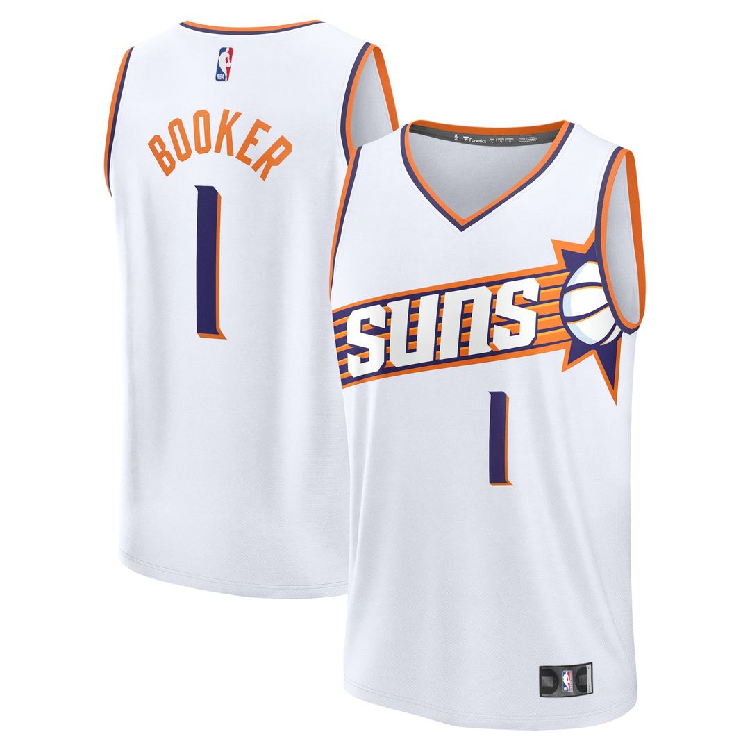 Devin Booker | Phoenix Suns | Fast Break Replica Player Jersey - Association Edition - White