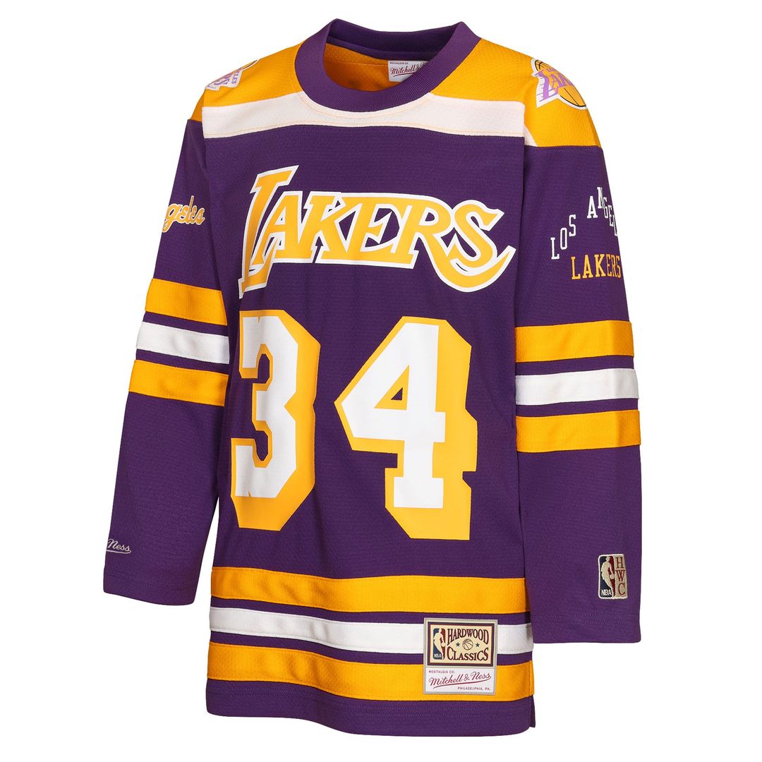 Shaquille O'Neal | Los Angeles Lakers | Youth Maxxed Out 2.0 Fashion Hockey Jersey - Purple