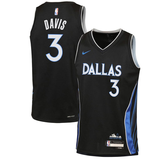 Anthony Davis | Dallas Mavericks | Youth 2025/26 City Edition Swingman Jersey - Black