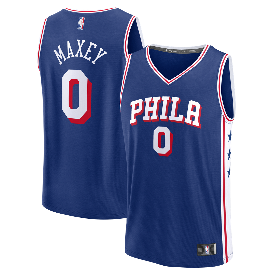 Tyrese Maxey | Philadelphia 76ers | Fast Break Replica Player Jersey - Icon Edition - Royal