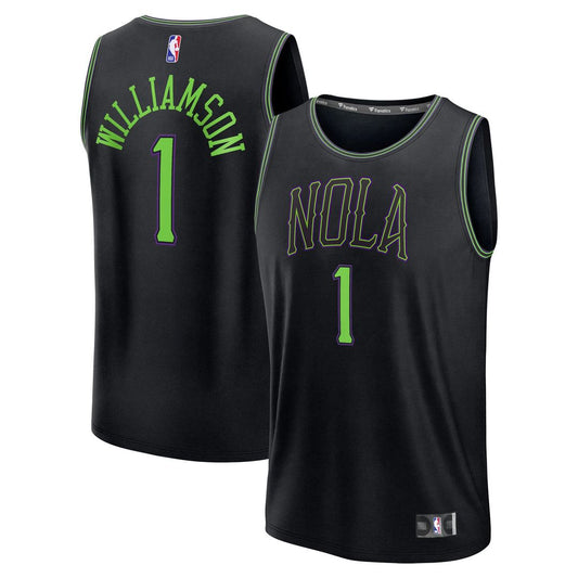 Zion Williamson | New Orleans Pelicans | 2025/26 City Edition Fast Break Jersey - Black