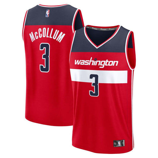 CJ McCollum | Washington Wizards | Fast Break Replica Player Jersey - Icon Edition - Red