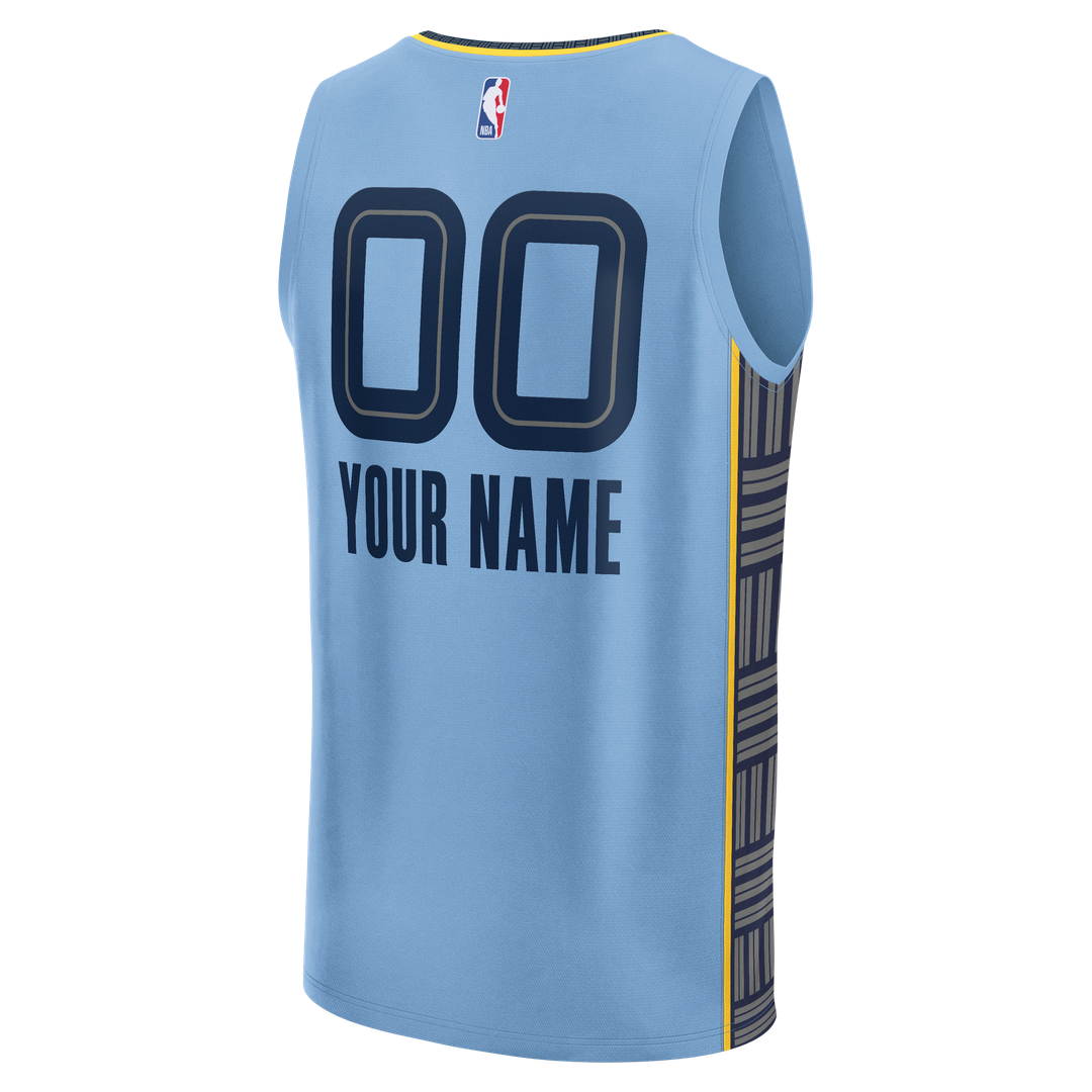 Memphis Grizzlies | Youth Fast Break Custom Jersey - Icon Edition - Navy