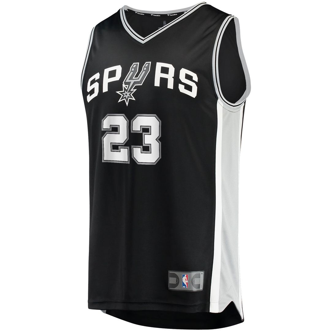 Zach Collins | San Antonio Spurs | Fast Break Replica Jersey - Icon Edition - Black