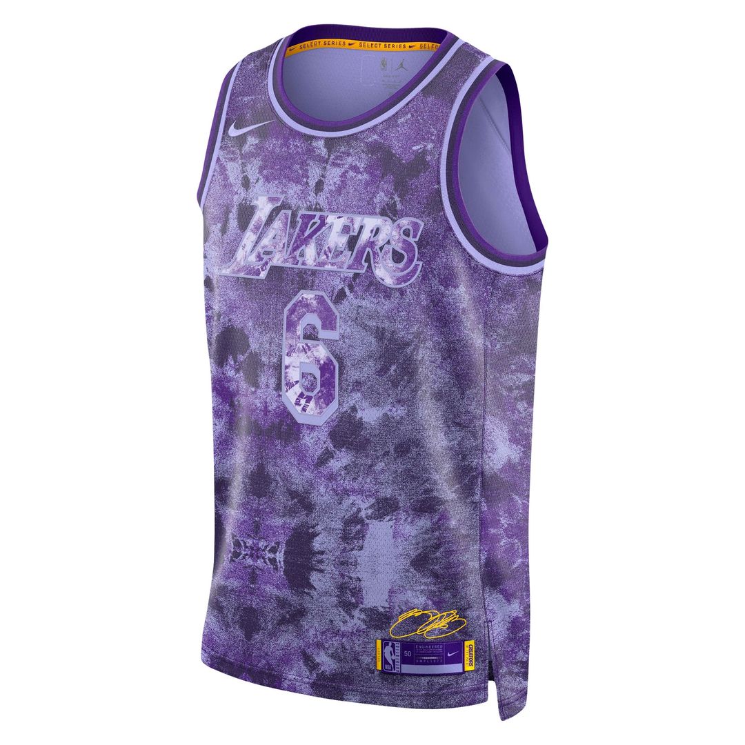 LeBron James | Los Angeles Lakers | Unisex Select Series Swingman Jersey - Purple