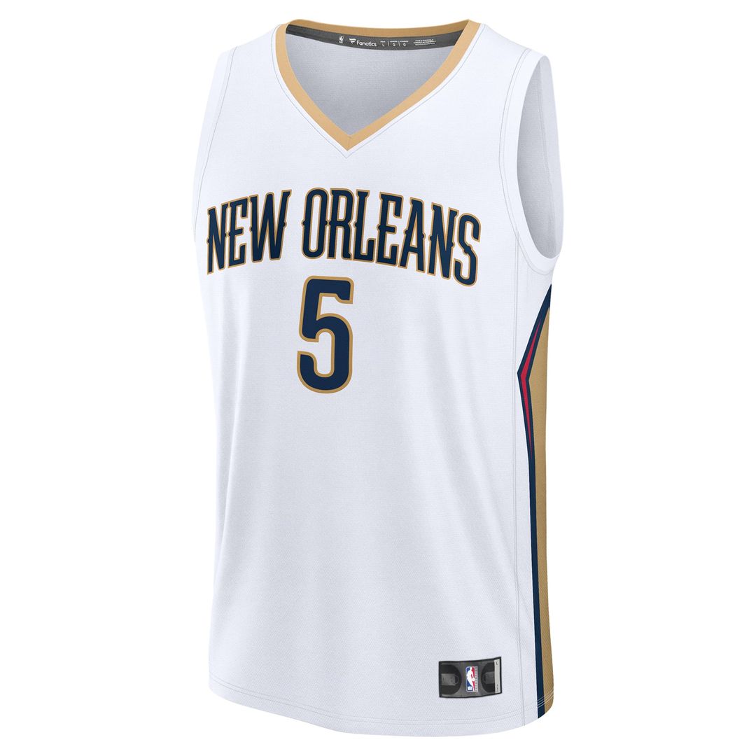 Dejounte Murray | New Orleans Pelicans | Fast Break Replica Player Jersey - Association Edition - White