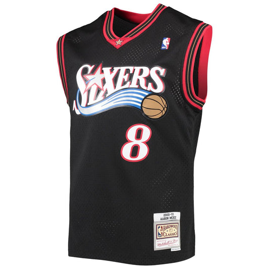 Aaron McKie | Philadelphia 76ers | Hardwood Classics Swingman Jersey - Black
