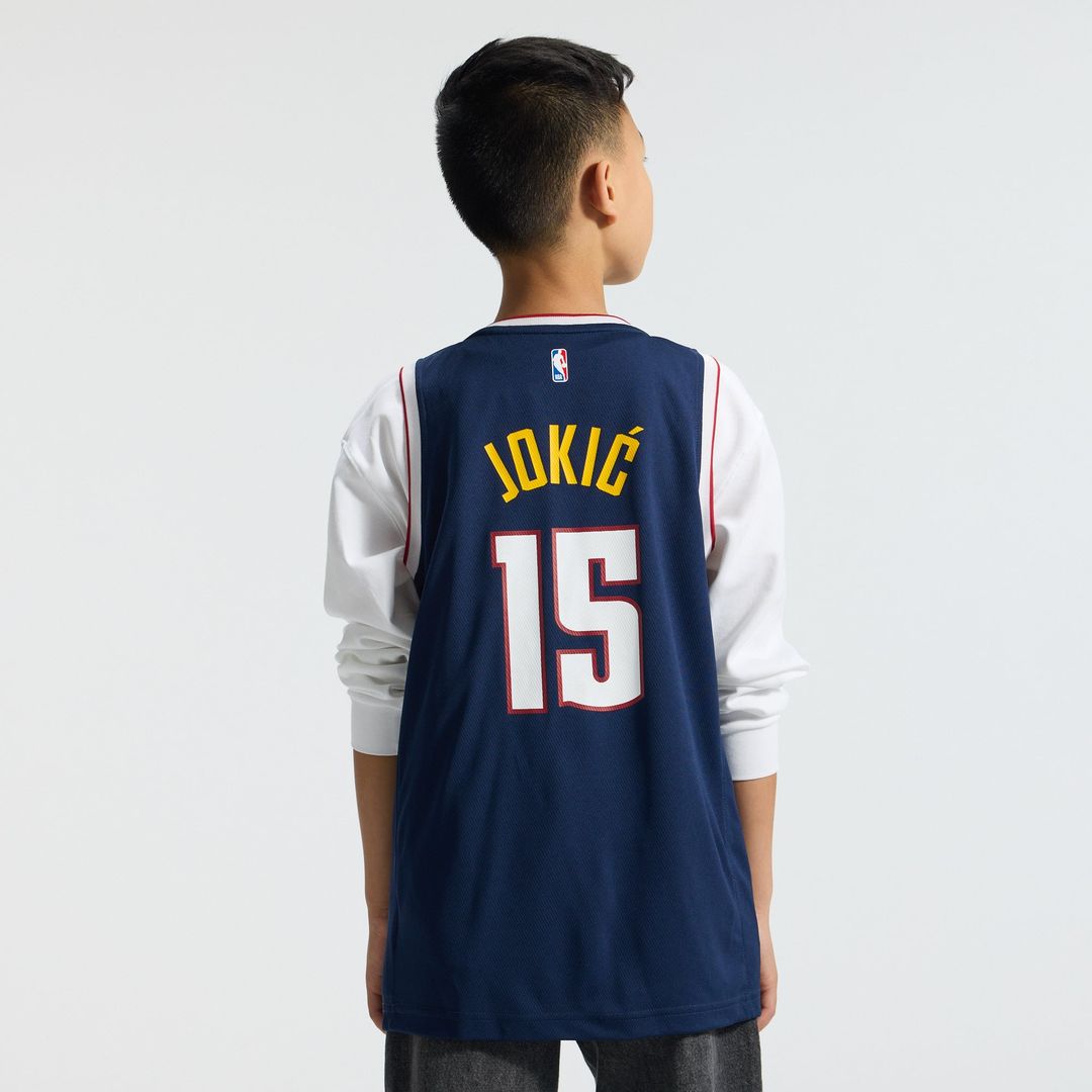 Nikola Jokic | Denver Nuggets | Youth Fast Break Replica Player Jersey - Icon Edition - Navy