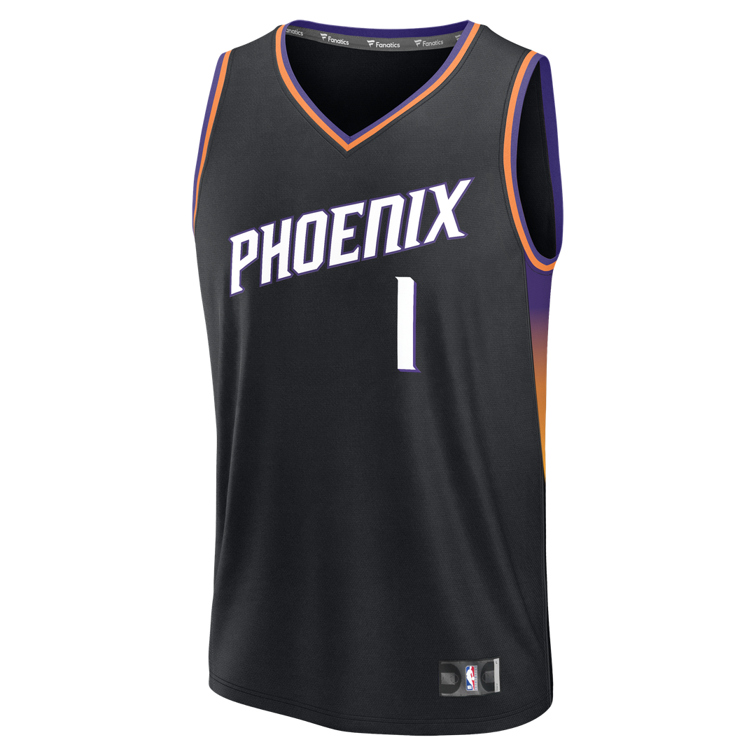 Devin Booker | Phoenix Suns | Youth Fast Break Jersey - Statement Edition - Black