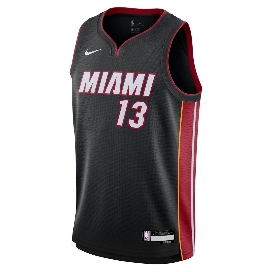 Bam Adebayo | Miami Heat | Youth Swingman Jersey - Icon Edition - Black