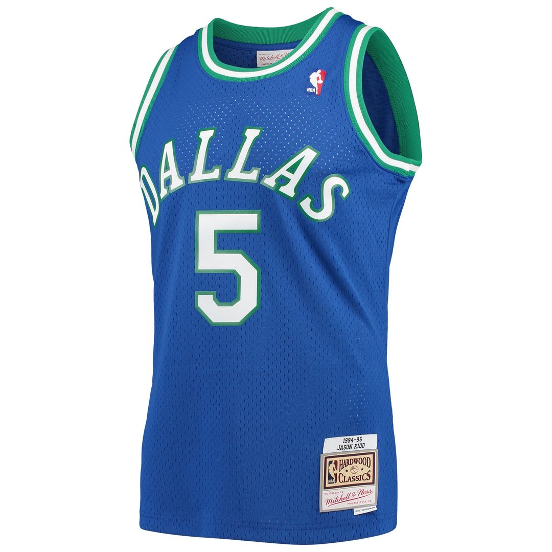 Jason Kidd | Dallas Mavericks | 1994/95 Hardwood Classics Swingman Jersey - Blue
