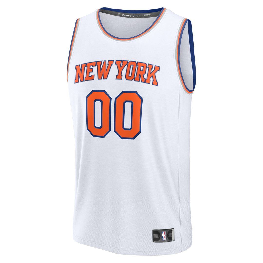 New York Knicks | Youth Fast Break Custom Replica Jersey - Blue - Icon Edition