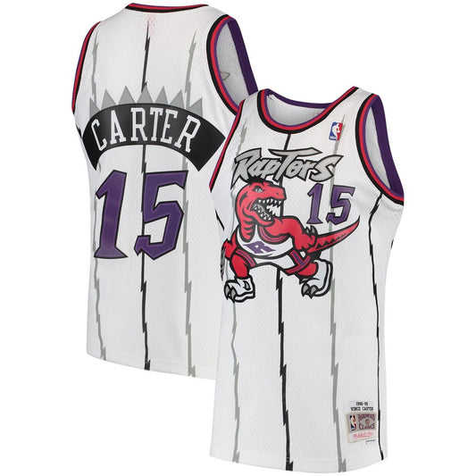 Vince Carter | Toronto Raptors | 1998/99 Hardwood Classics Swingman Jersey - White