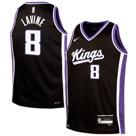 Zach LaVine | Sacramento Kings | Youth Swingman Jersey - Icon Edition - Black