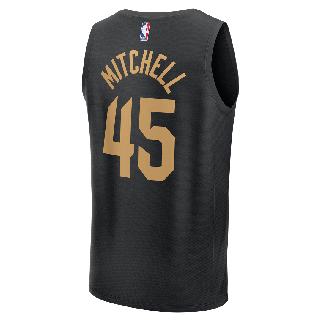 Donovan Mitchell | Cleveland Cavaliers | Youth Fast Break Replica Jersey - Black - Statement Edition