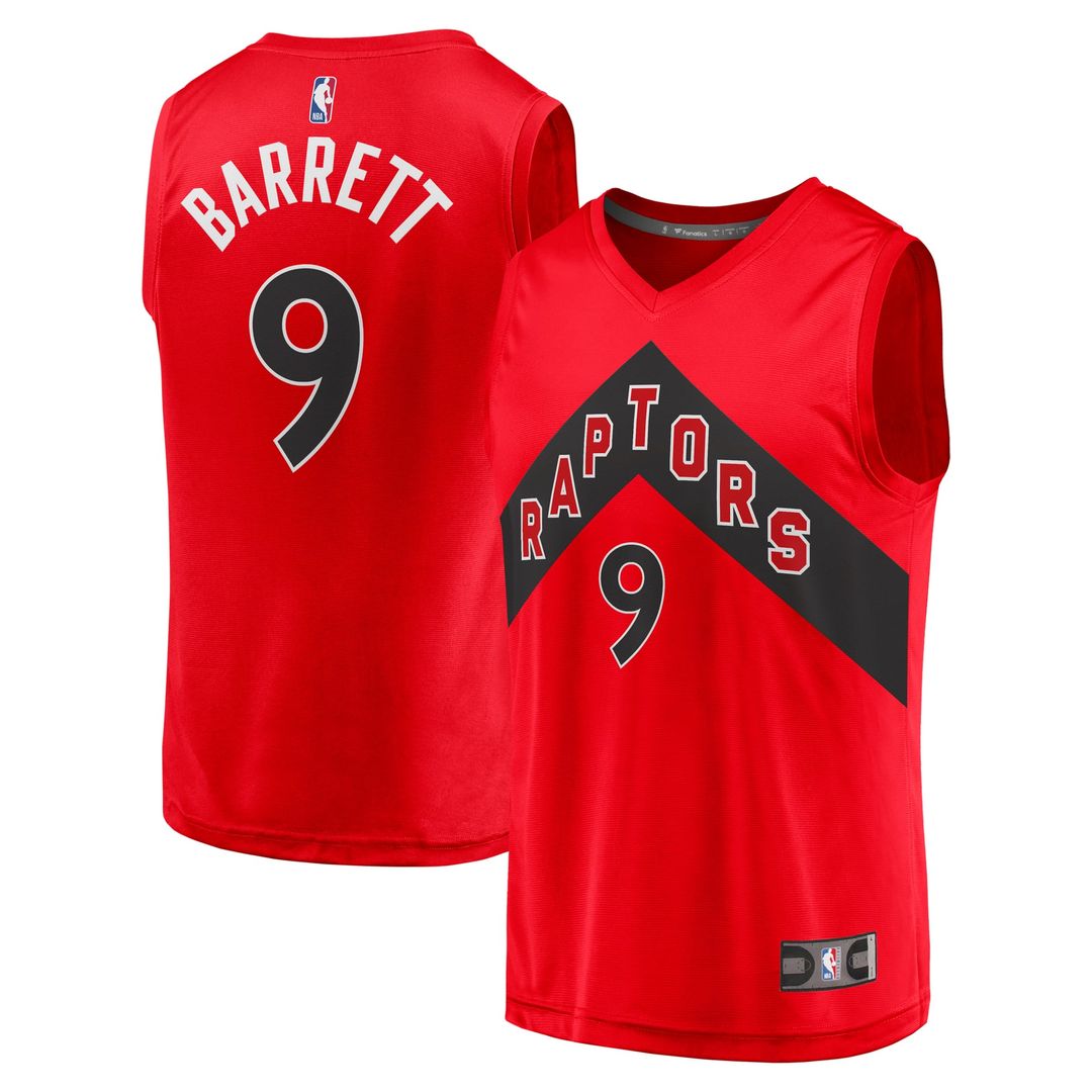 RJ Barrett | Toronto Raptors | Fast Break Player Jersey - Icon Edition - Red