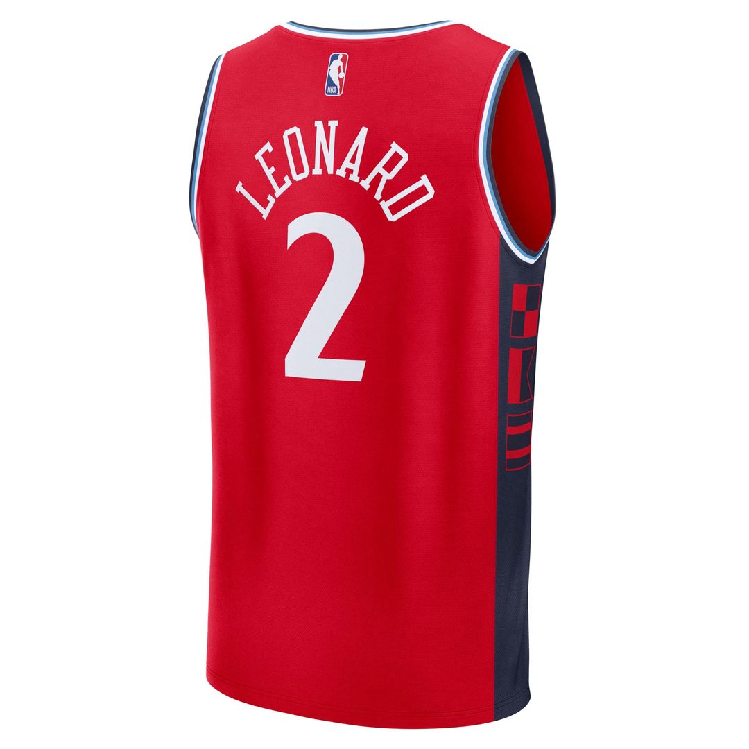 Kawhi Leonard | LA Clippers | Fast Break Replica Player Jersey - Statement Edition - Red