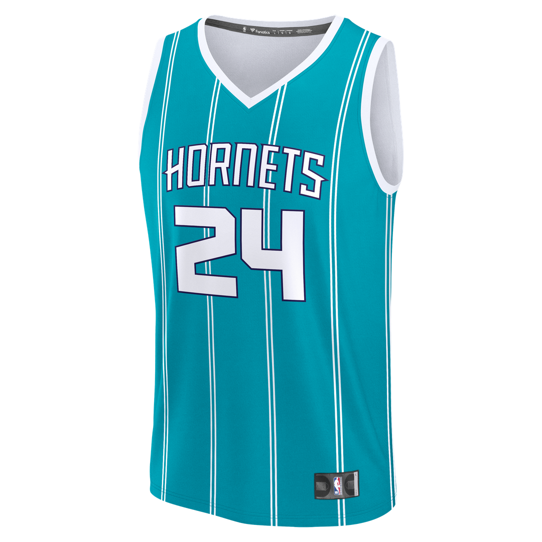 Brandon Miller | Charlotte Hornets | Youth Fast Break Replica Jersey - Teal - Icon Edition