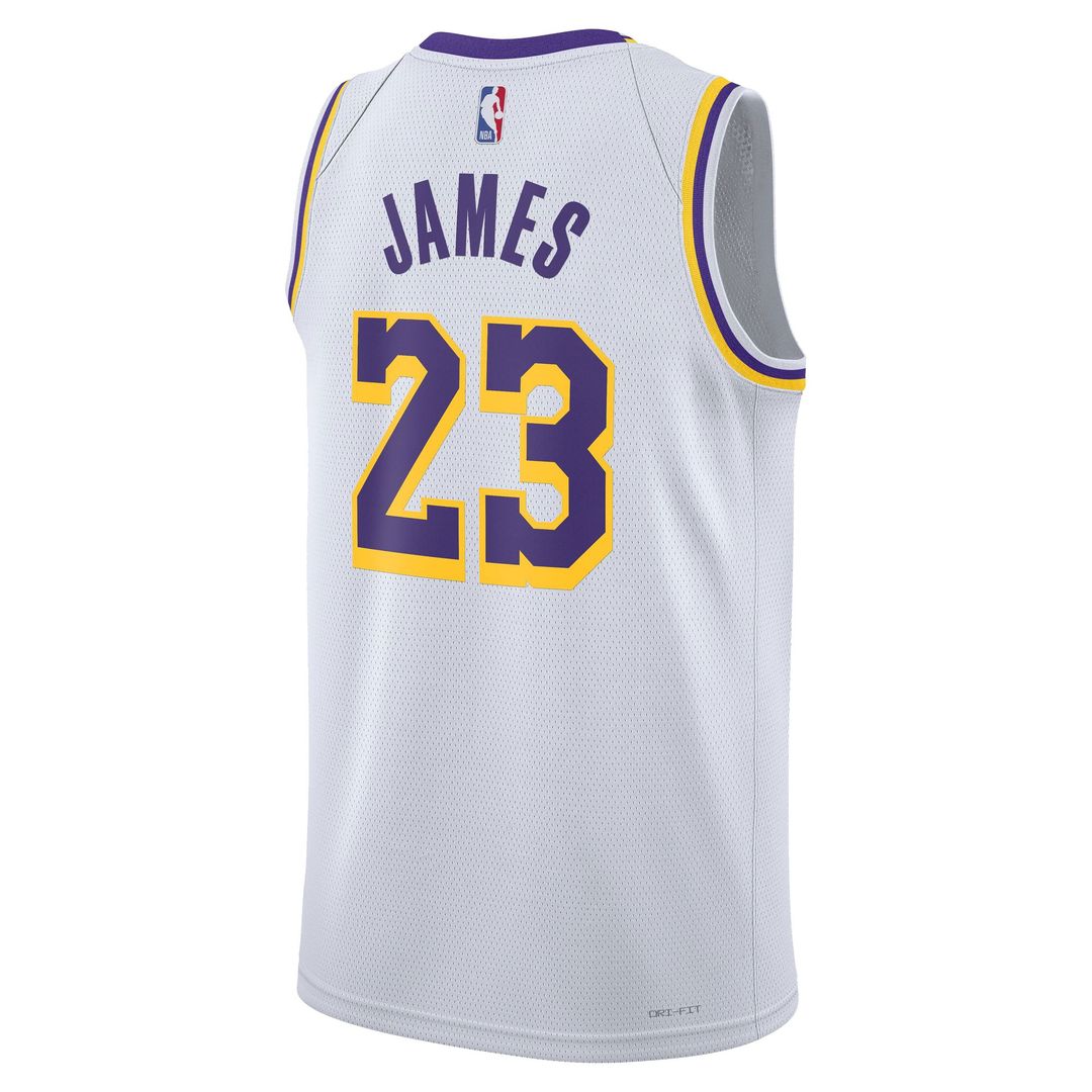 LeBron James | Los Angeles Lakers | Unisex Swingman Jersey - Association Edition - White