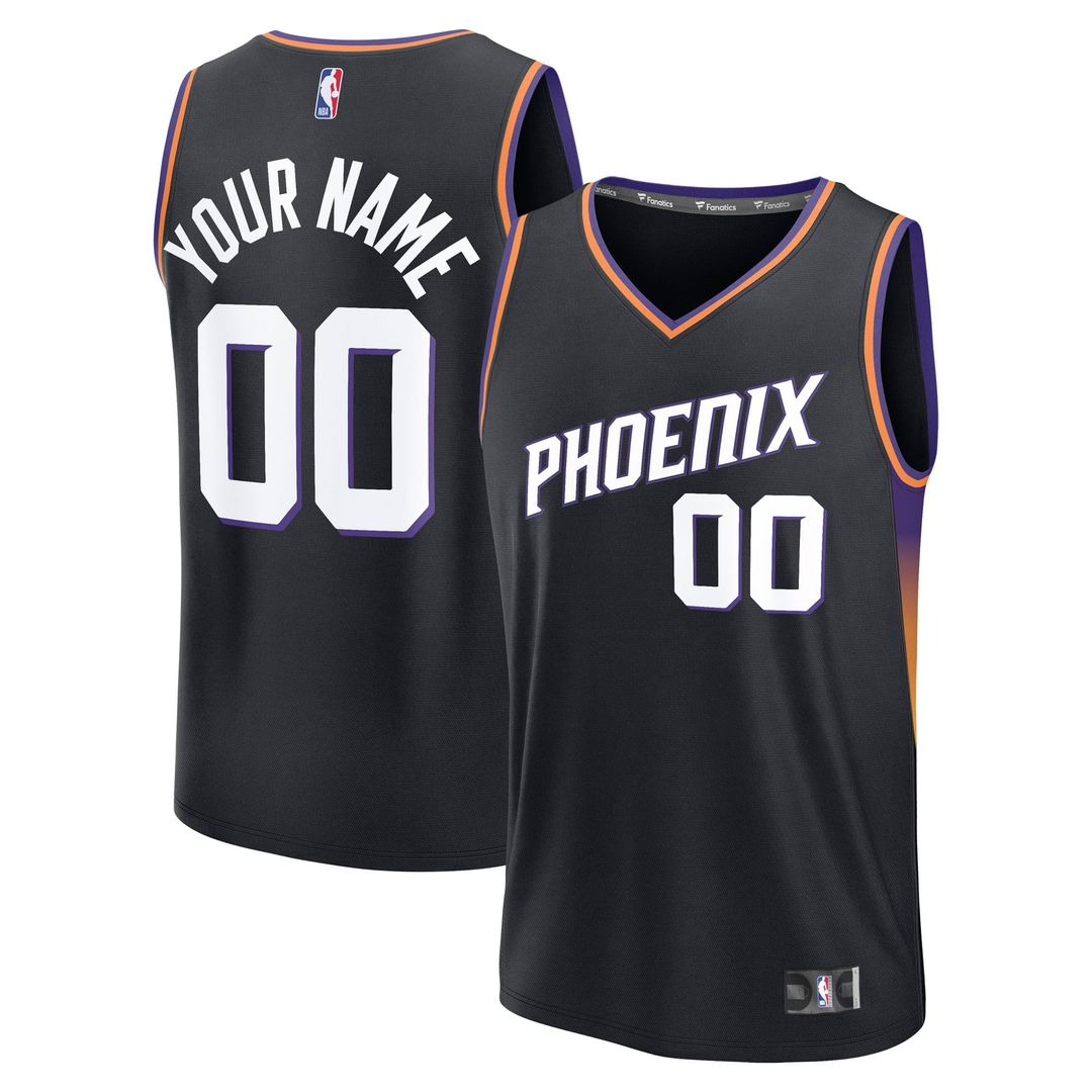 Phoenix Suns | Youth Fast Break Custom Jersey - Statement Edition - Black