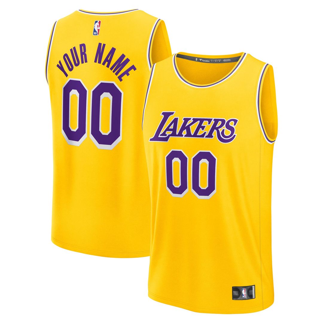 Los Angeles Lakers | Fast Break Custom Jersey - Icon Edition - Gold