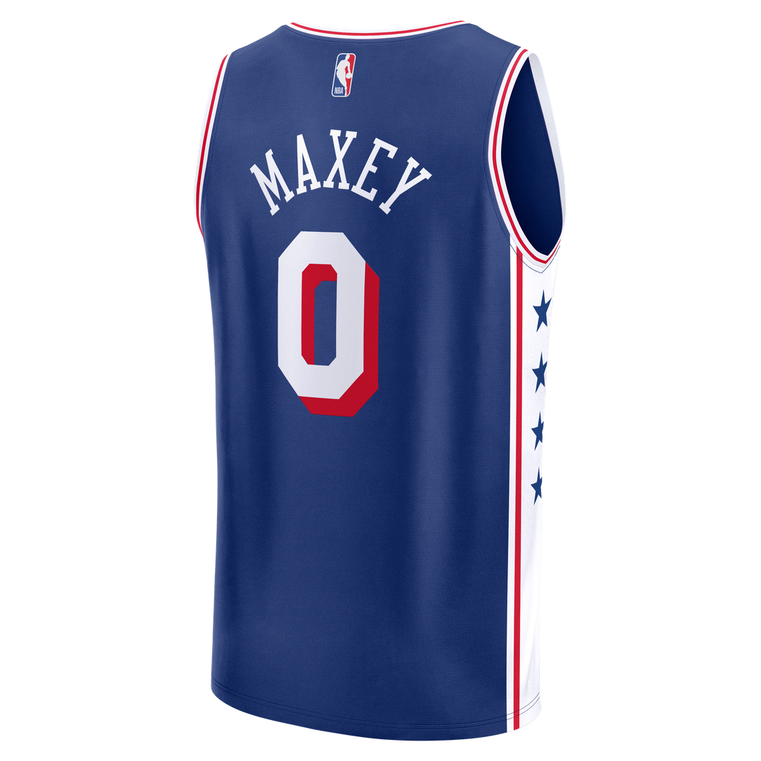 Tyrese Maxey | Philadelphia 76ers | Youth Fast Break Replica Player Jersey - Icon Edition - Royal