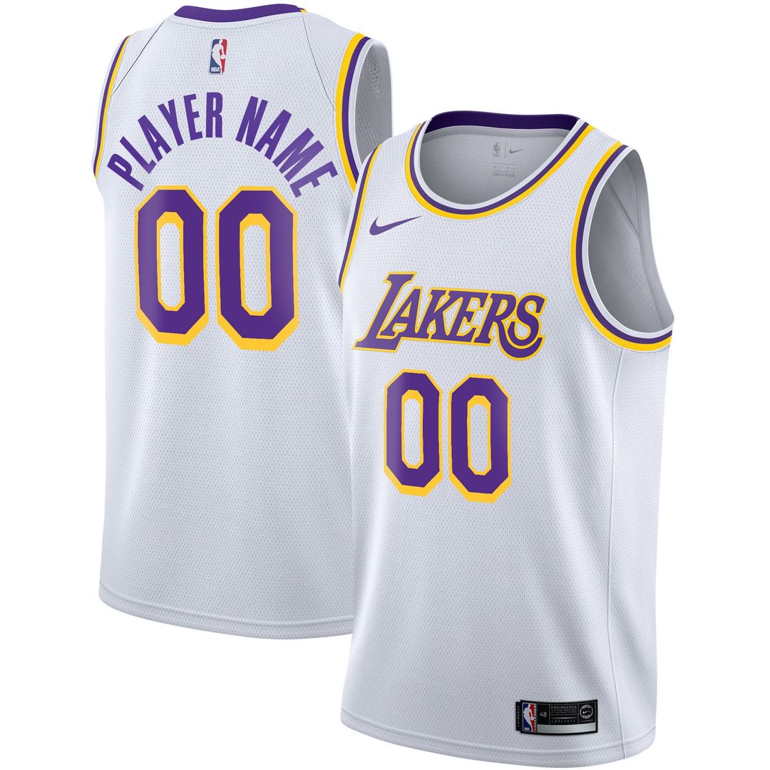 Los Angeles Lakers | 2020/21 Swingman Custom Jersey - Association Edition - White