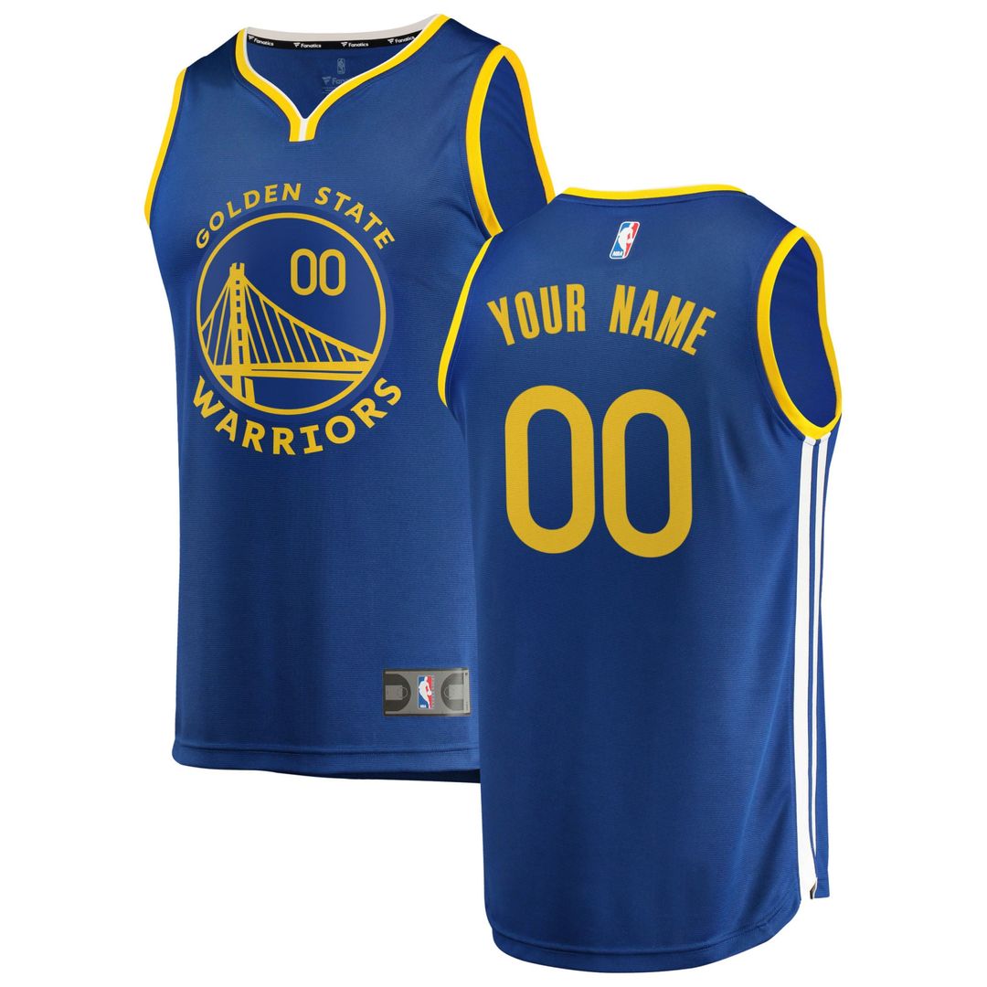 Golden State Warriors | Youth 2019/20 Fast Break Custom Replica Jersey Royal - Icon Edition