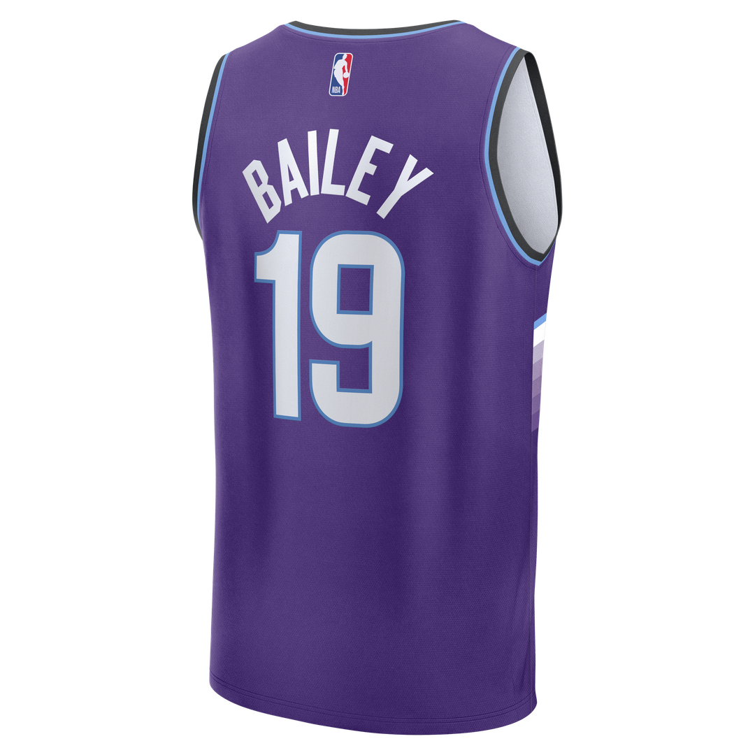 Ace Bailey | Utah Jazz | Fast Break Replica Jersey - Purple - Icon Edition