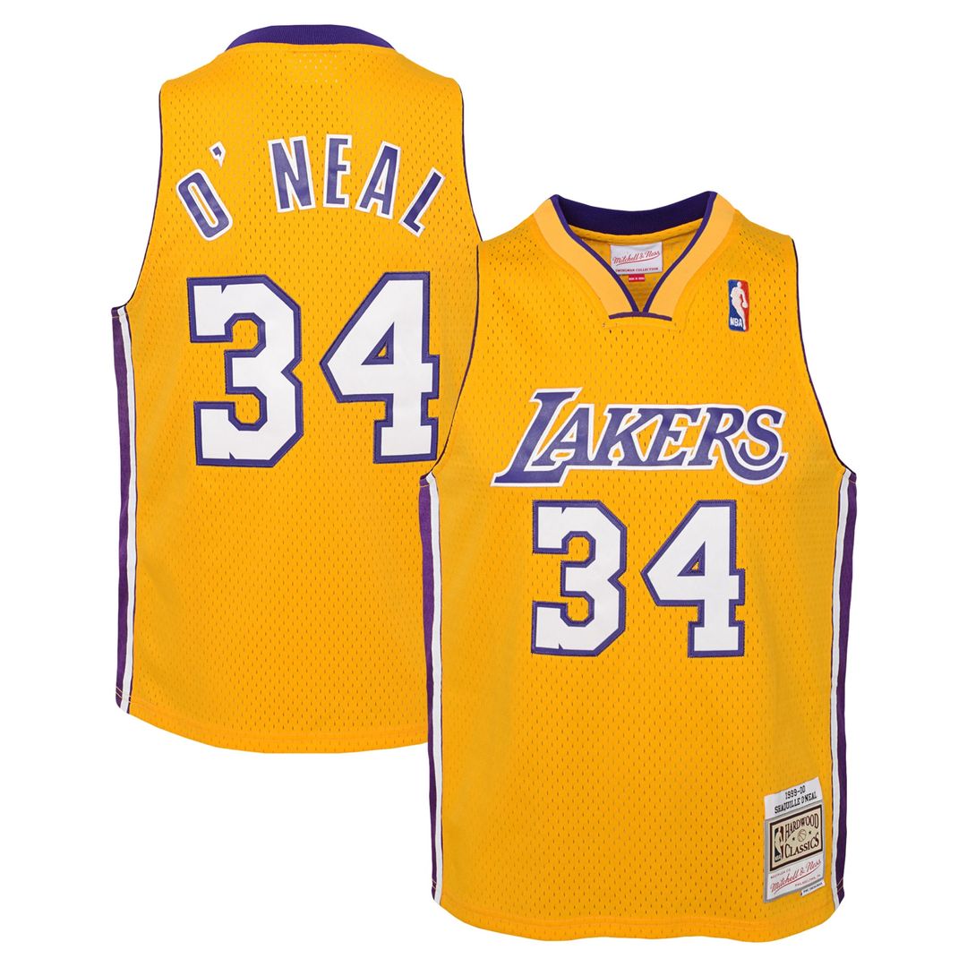 Shaquille O'Neal | Los Angeles Lakers | Youth 1999/00 Hardwood Classics Swingman Jersey - Gold
