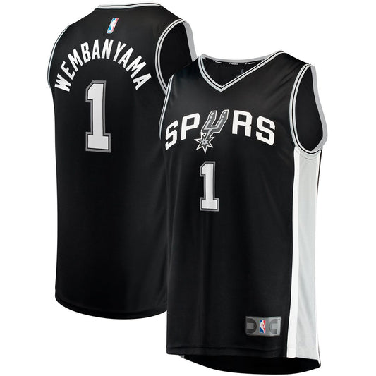 Victor Wembanyama | San Antonio Spurs | Fast Break Replica Jersey - Icon Edition - Black