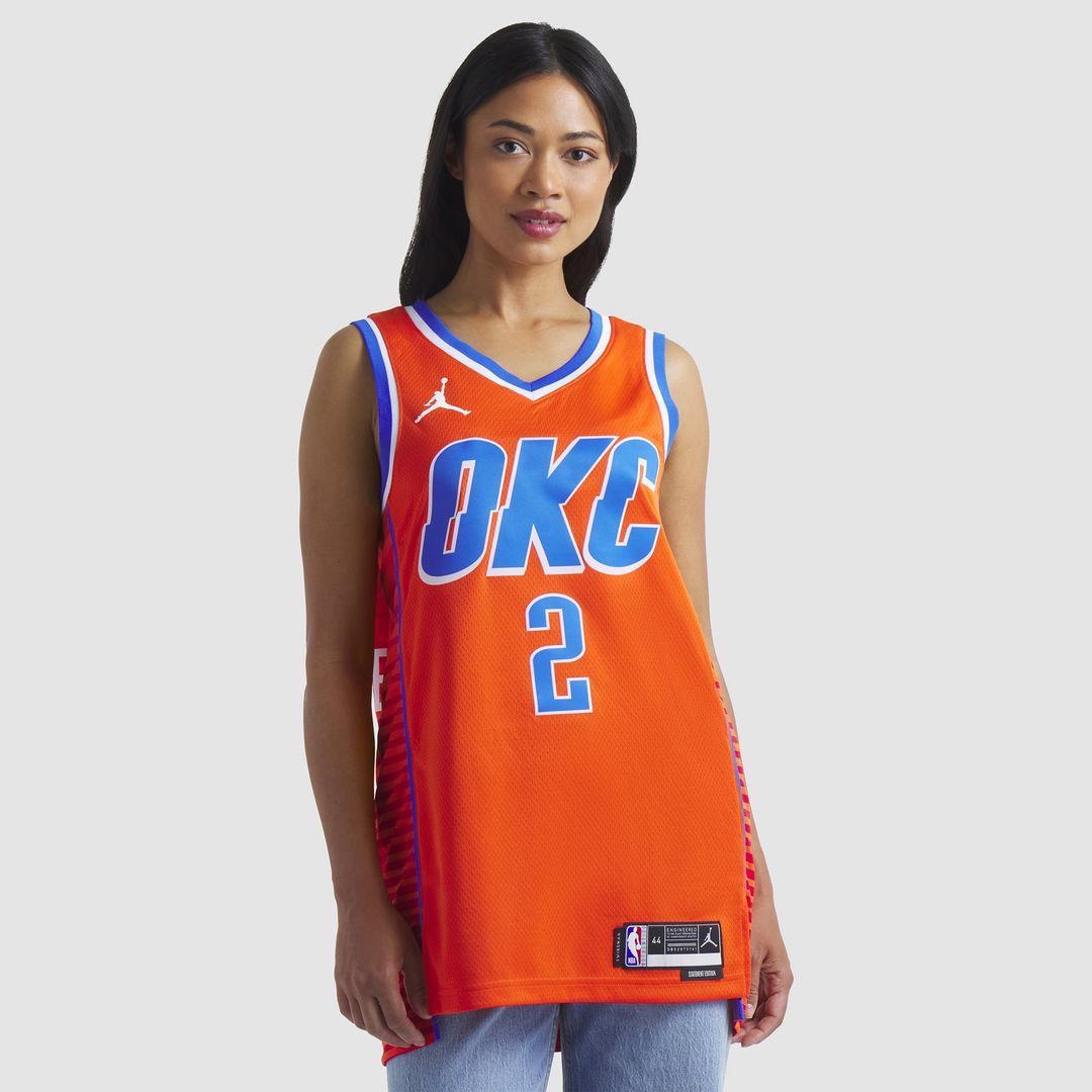 Shai Gilgeous-Alexander | Oklahoma City Thunder | Unisex Swingman Jersey - Statement Edition - Orange
